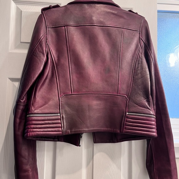 Maje Leather Jacket - Picture 2 of 6